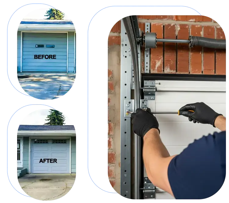 Emergency garage tracks repair banner